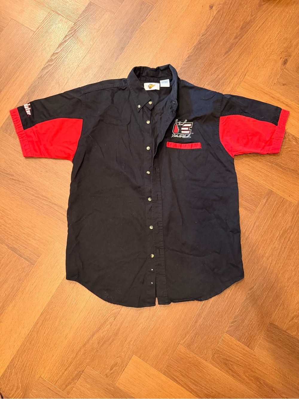 Vintage Winner’s Circle Dale Earnhardt Pit Crew Button-Up Shirt The Intimidator